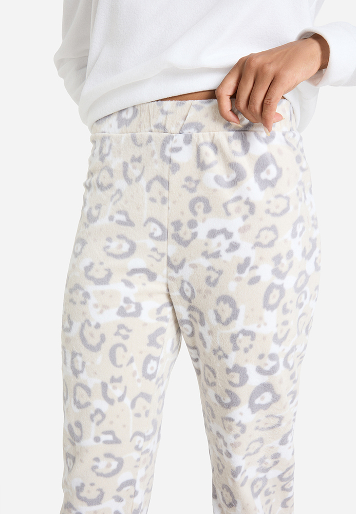 Pyjama-Hose im Leo-Look