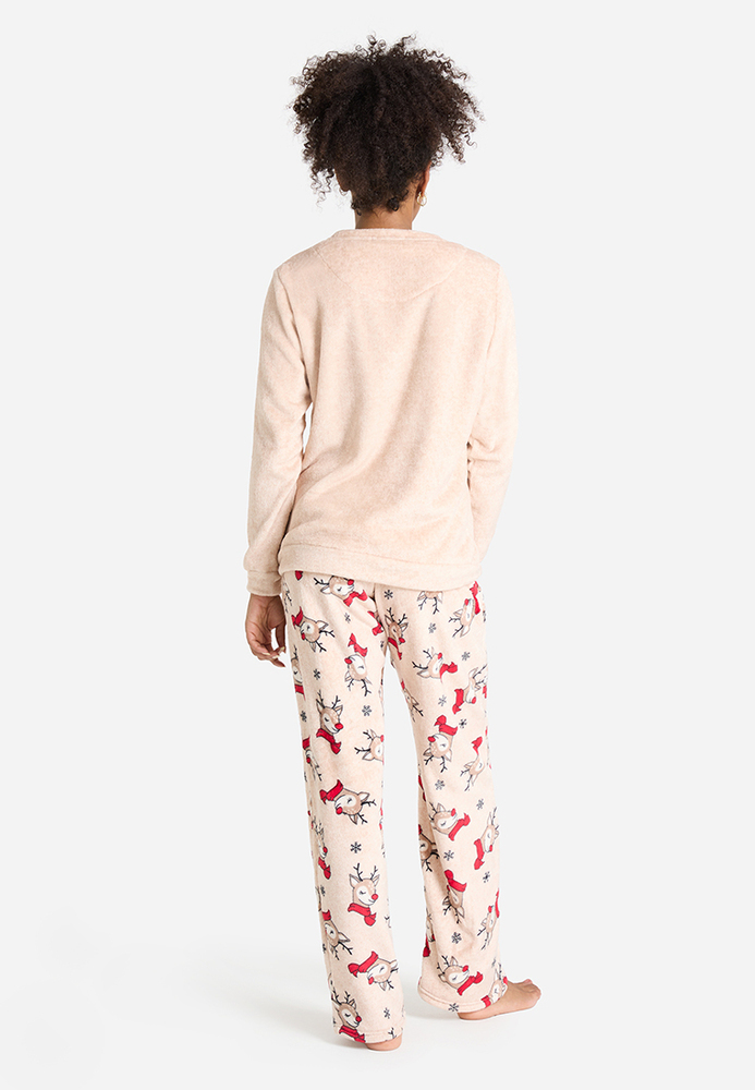 Pyjama-Shirt mit Rudolph-Motiv