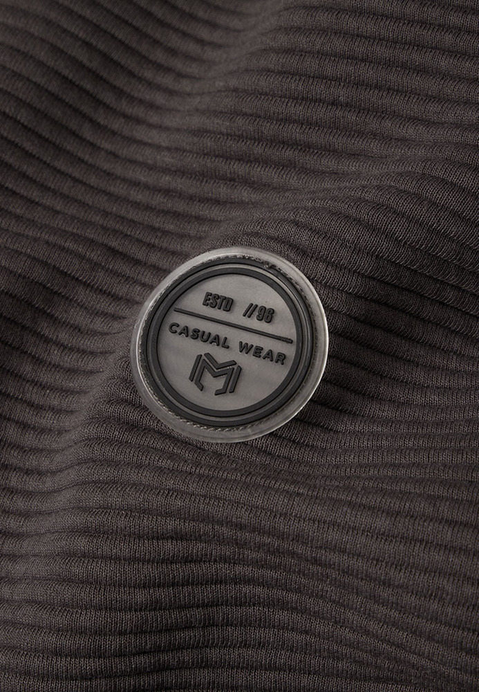 Sweatjacke mit All-Over-Struktur