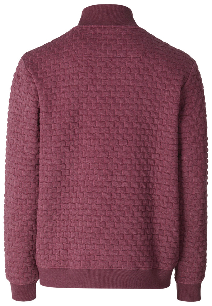 Sweatjacke mit All-Over-Struktur
