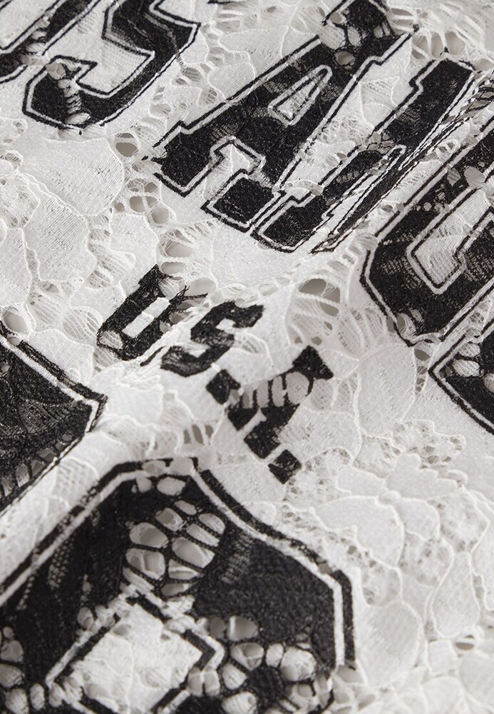 Spitzenshirt mit Frontprint