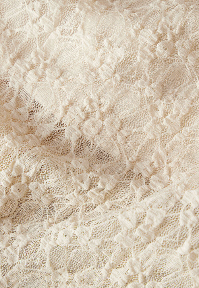 Wide Leg Hose aus Spitze