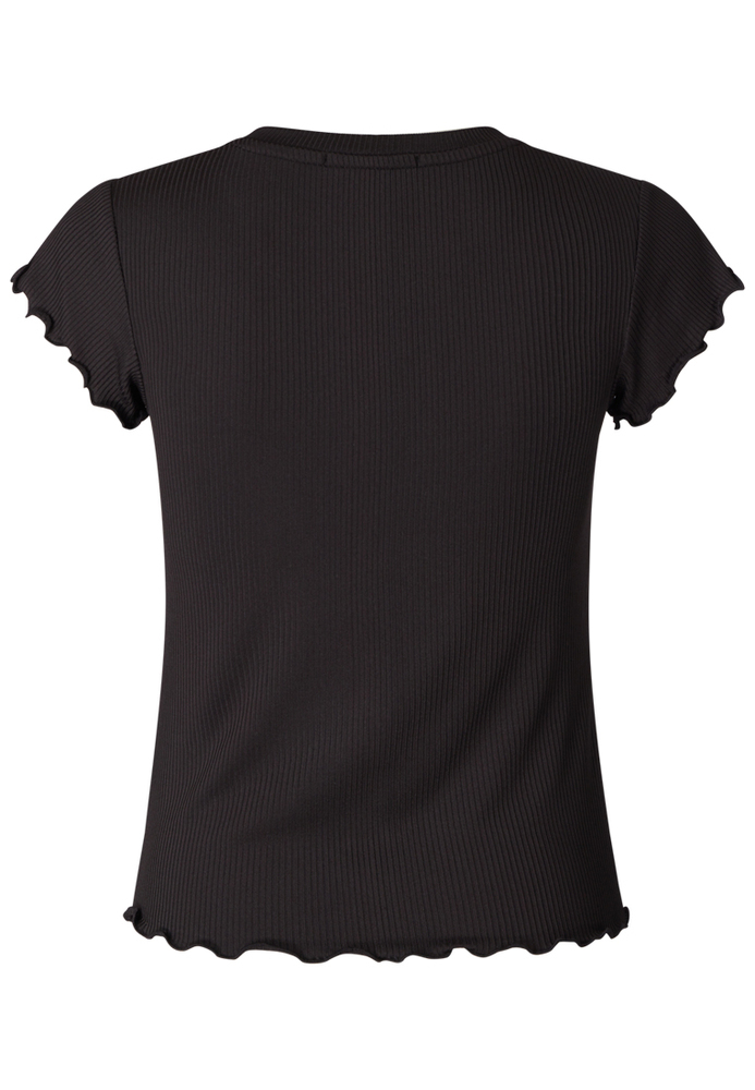 Pyjama-Top mit Rollkante