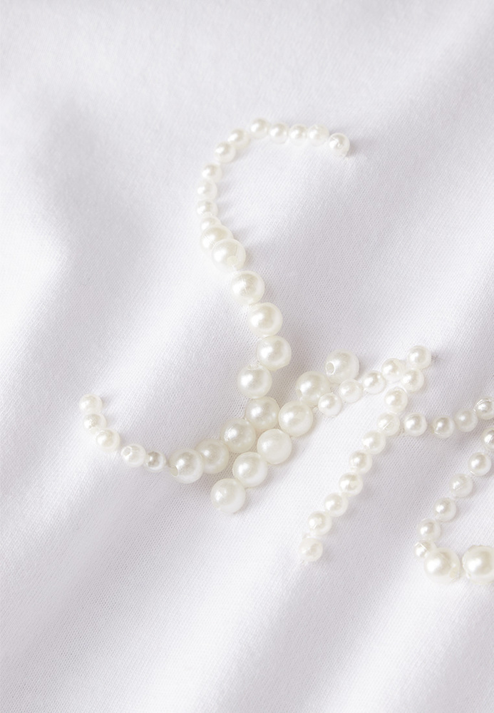 Shirt mit Perlendetail