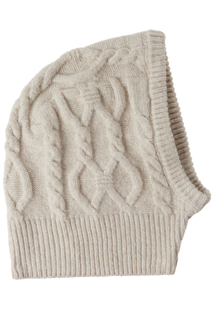 Mütze mit Zopfmuster