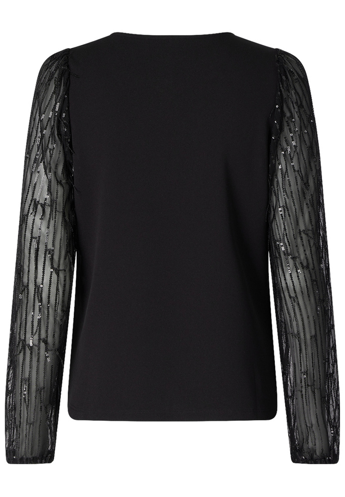 Bluse im Glitzer-Design