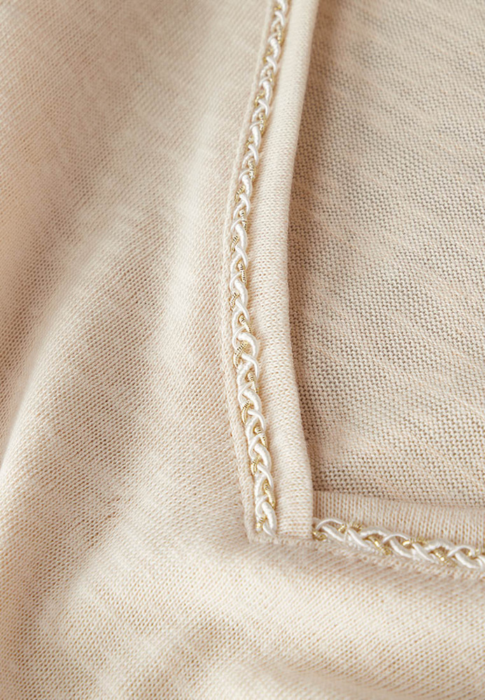 T-Shirt mit Flechtband-Detail