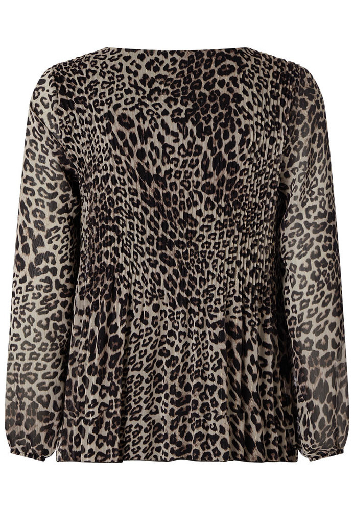 Bluse im Leo-Look