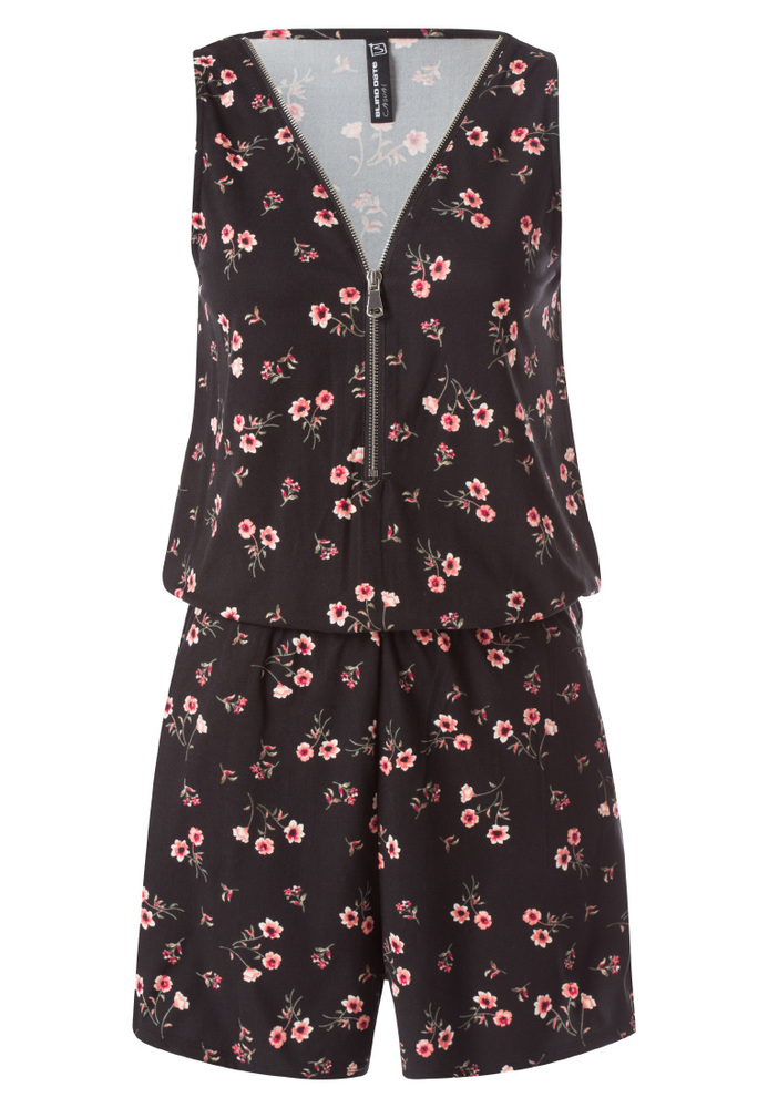 Jumpsuit mit All-Over Blumen-Print