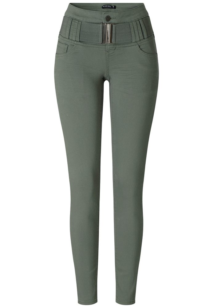 Stoffhose mit breitem Bund