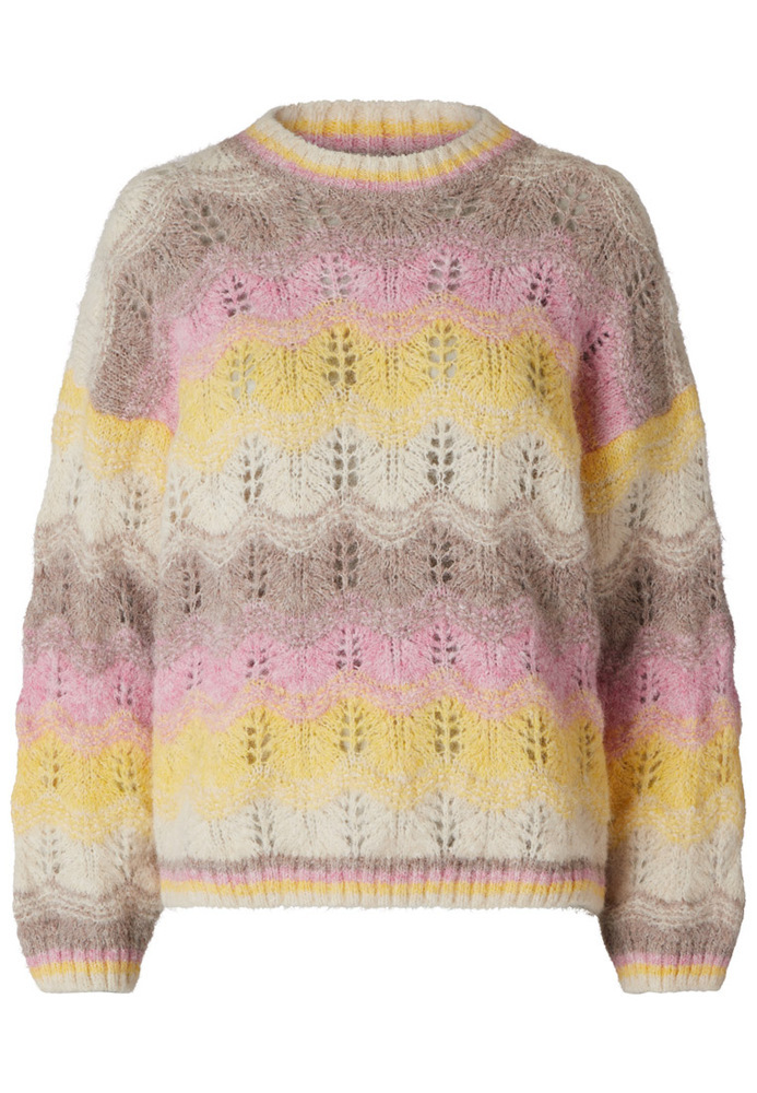 Strickpulli mit Ajour-Muster