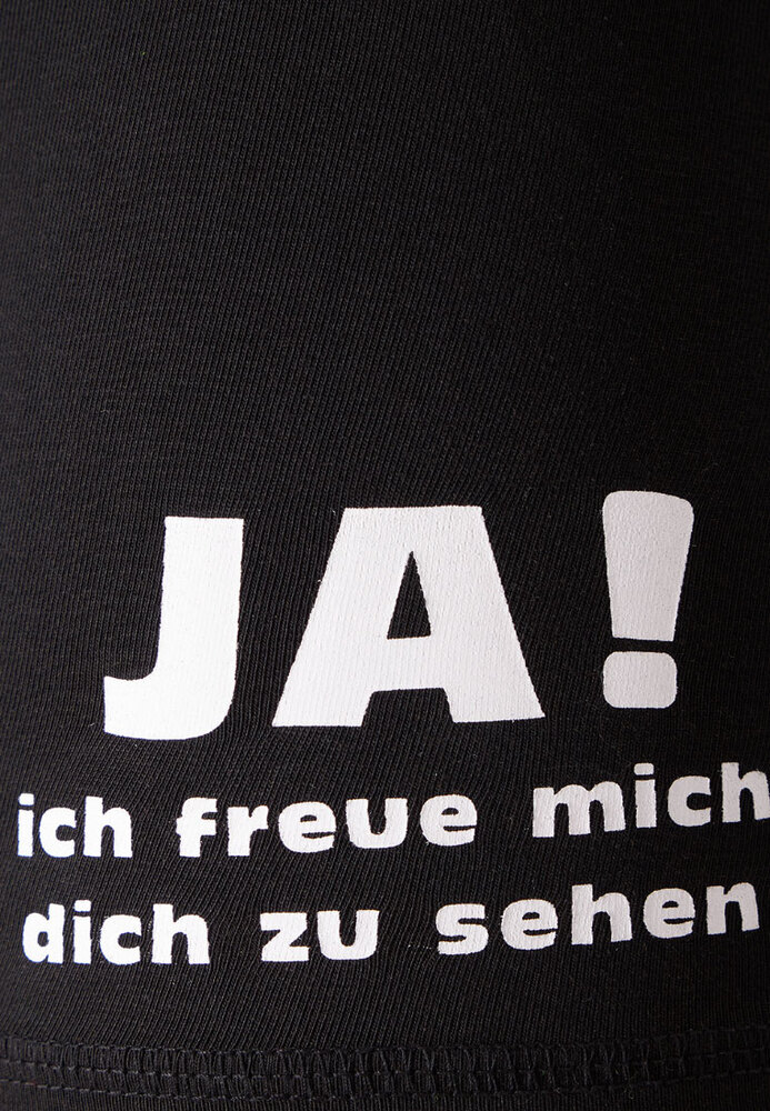 Retro-Boxershorts mit Sprüche-Druck
