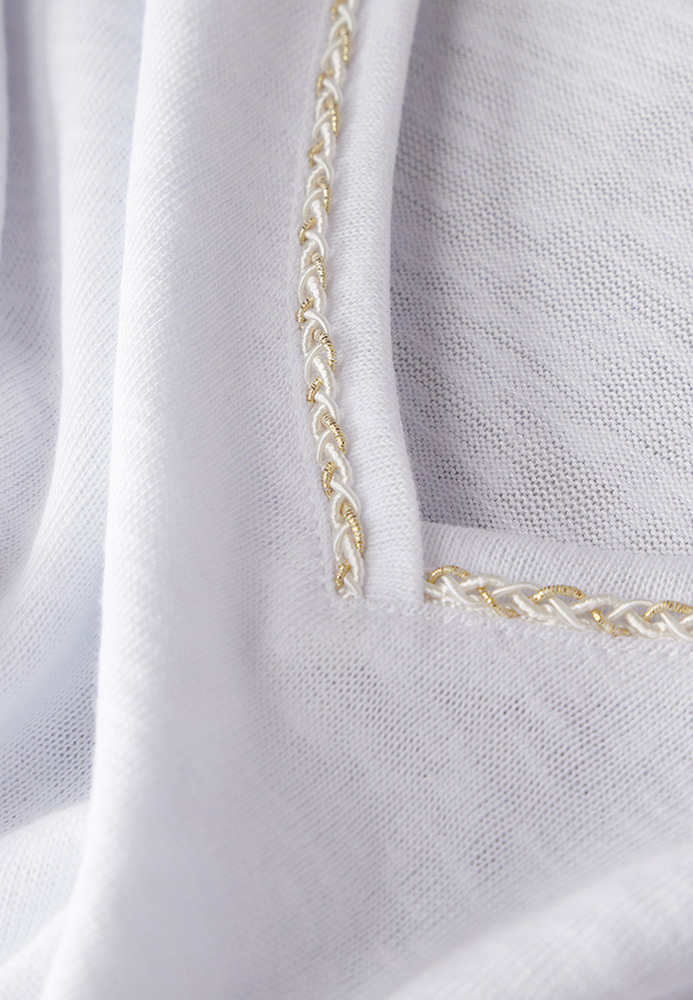 T-Shirt mit Flechtband-Detail