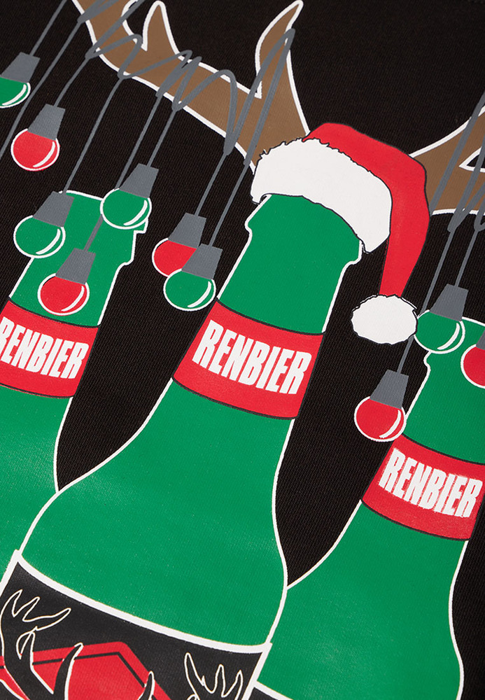 XMAS-Sweatshirt mit Bier-Motiv