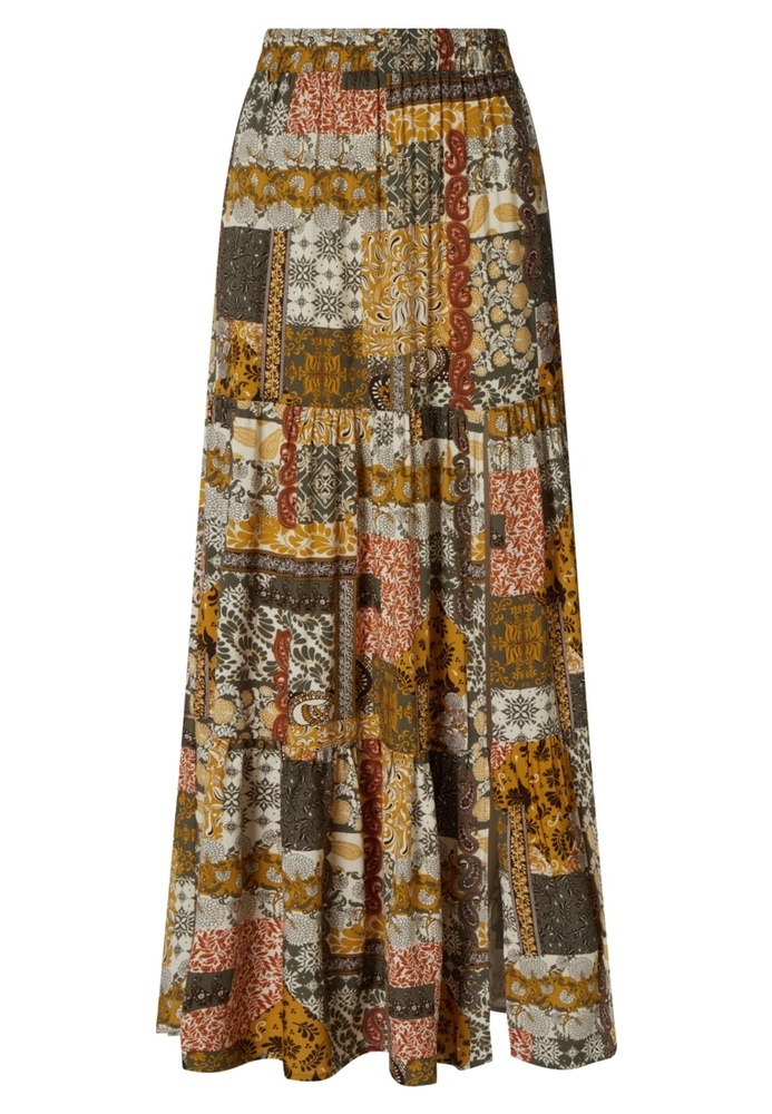 Stufenrock im Patchwork-Look