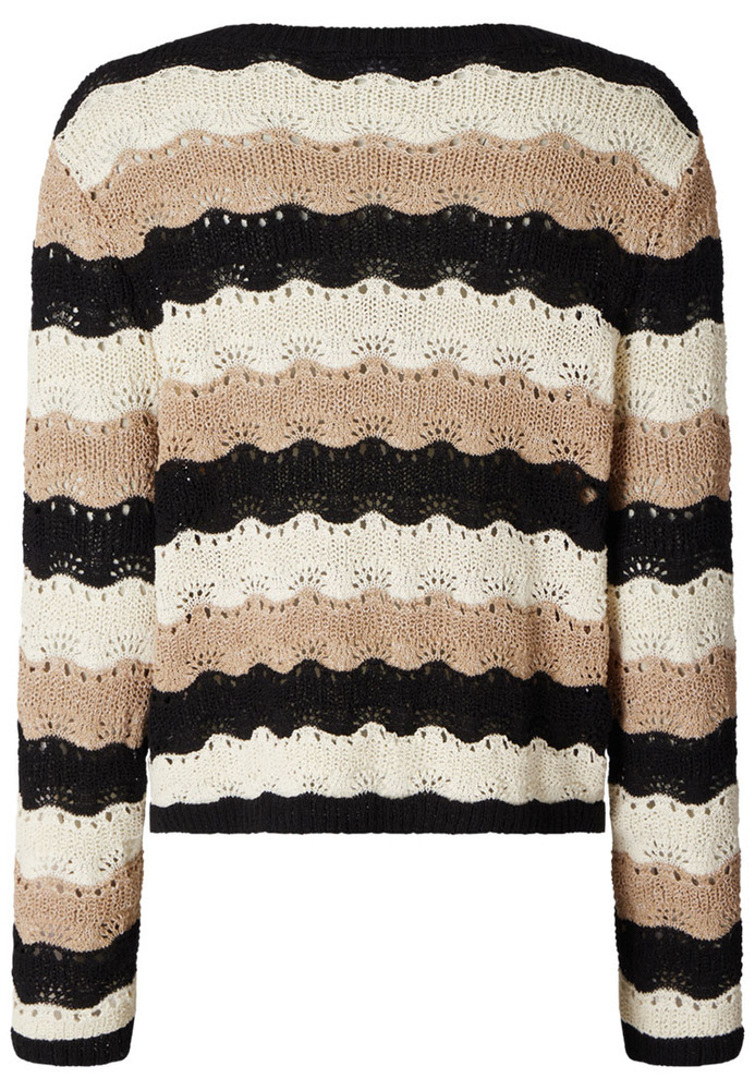 Strickpulli im Colour-Block-Design