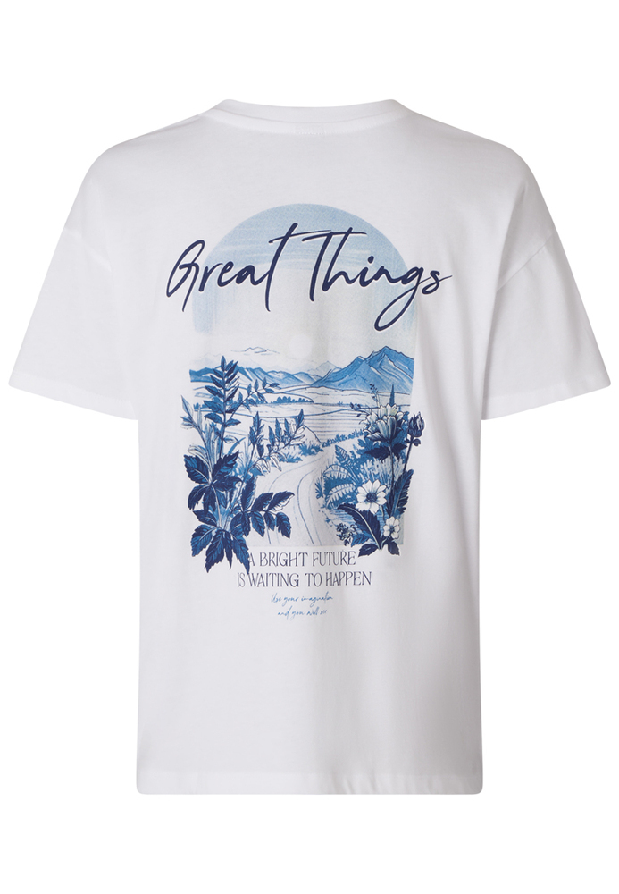 Shirt mit Flower-Back-Print