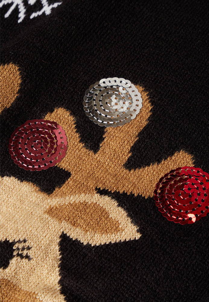 Strickkleid im XMAS-Look