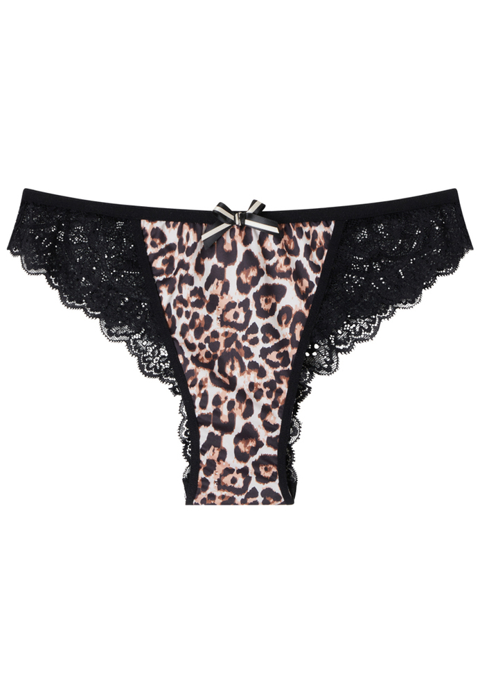 Brazilian-Slip mit Leo-Muster