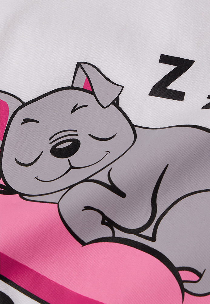 Pyjama-Shirt mit Hunde-Motiv