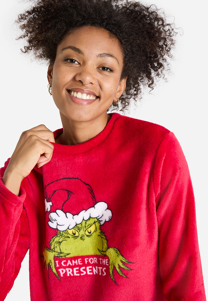 Pyjama-Shirt mit Grinch-Design