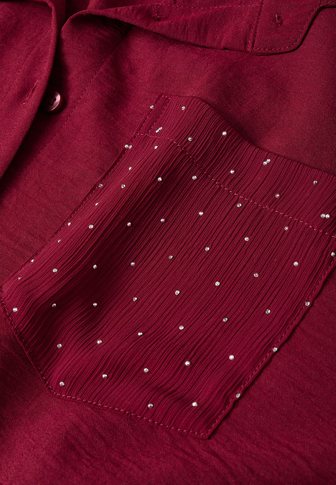 Bluse mit Strass-Details