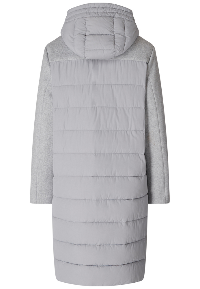 Mantel im Materialmix