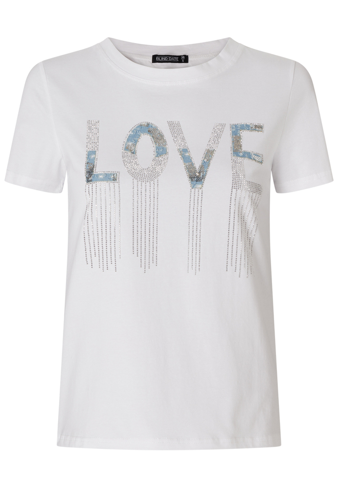Shirt mit LOVE-Schriftzug