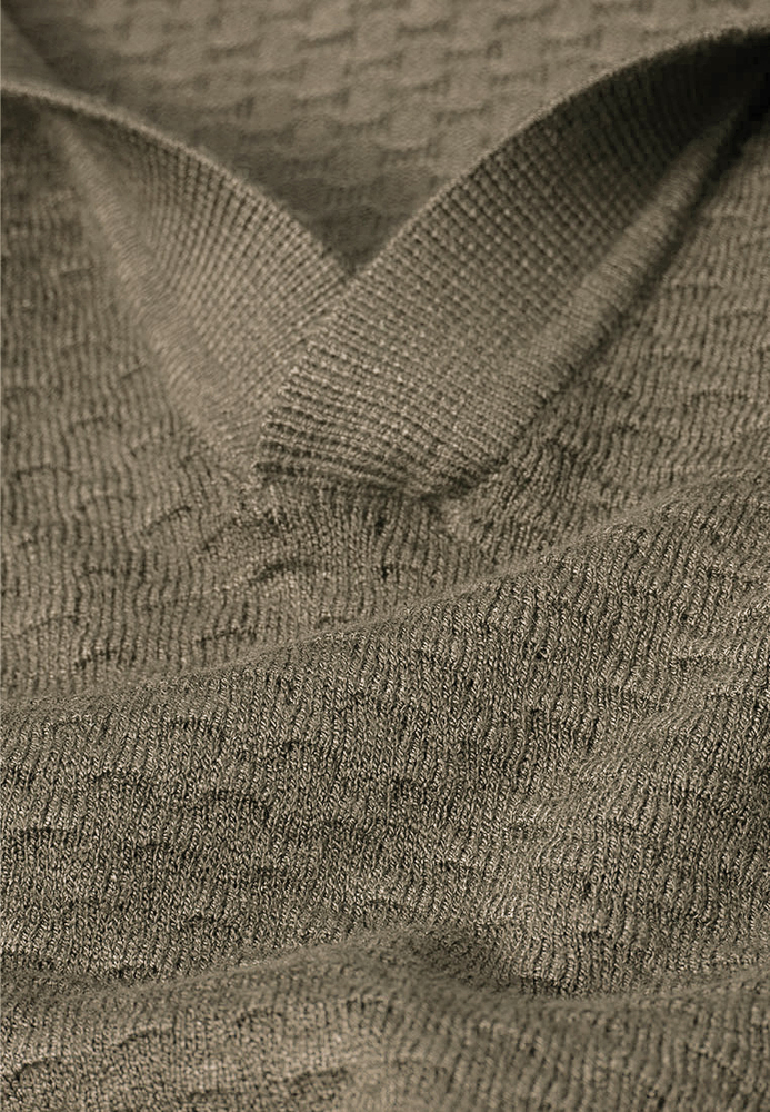 Poloshirt mit All-Over-Struktur