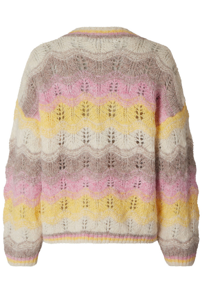 Strickpulli mit Ajour-Muster