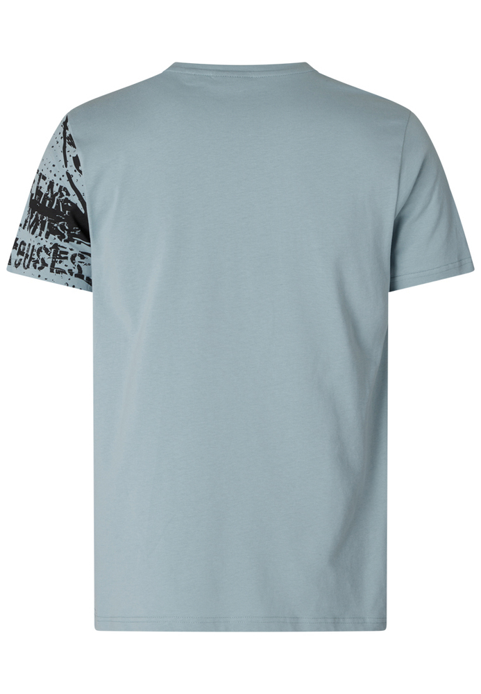 T-Shirt mit Paint-Brush-Effekt