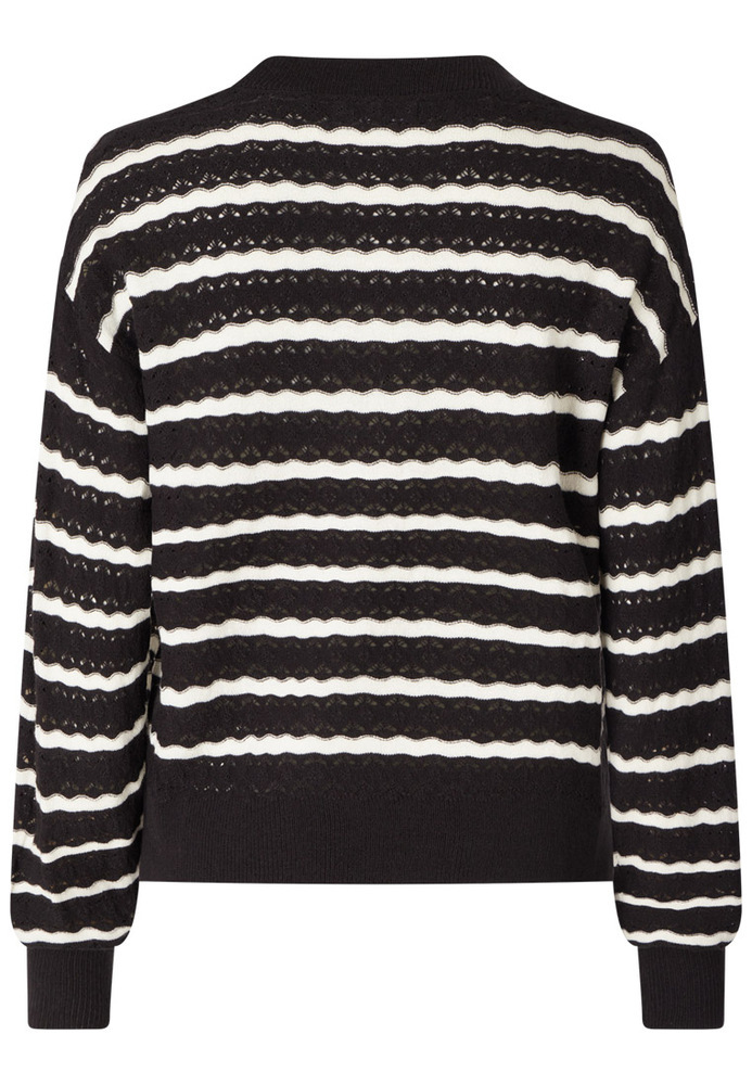 Strickpulli mit Streifenmuster