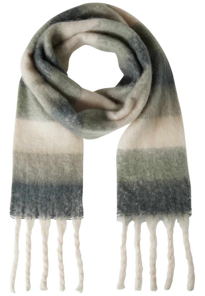 Schal mit dicken Fransen