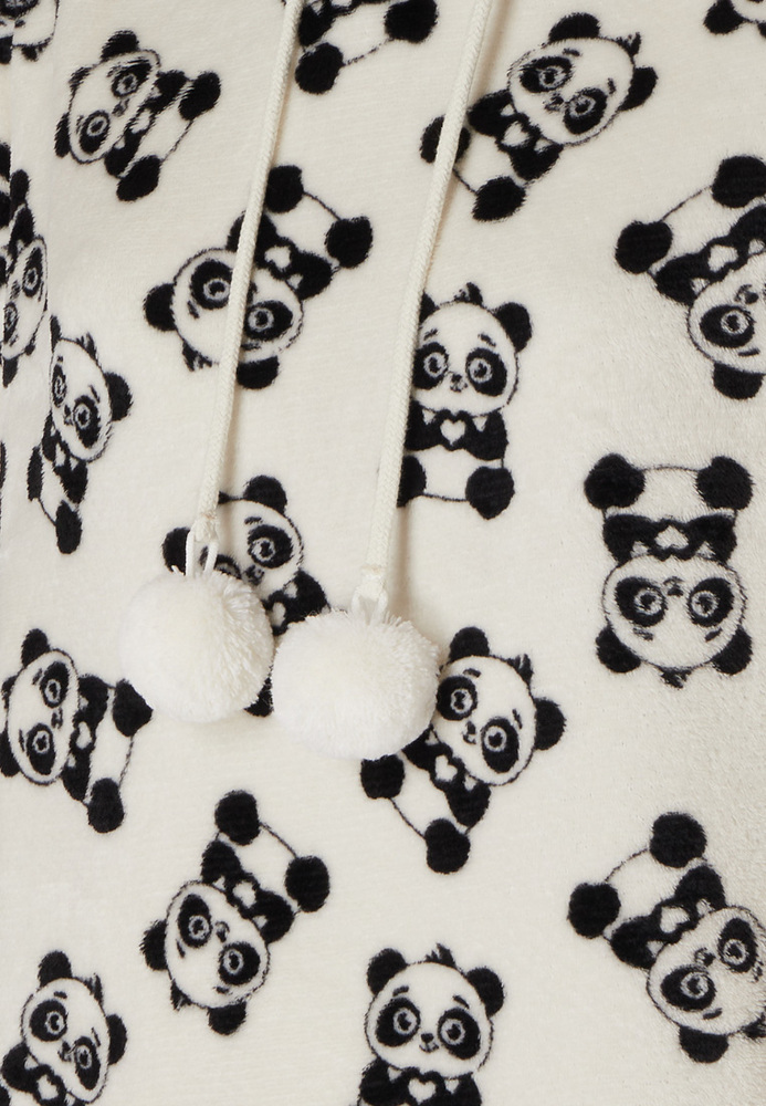 Pyjama-Kleid im Hoodie-Style