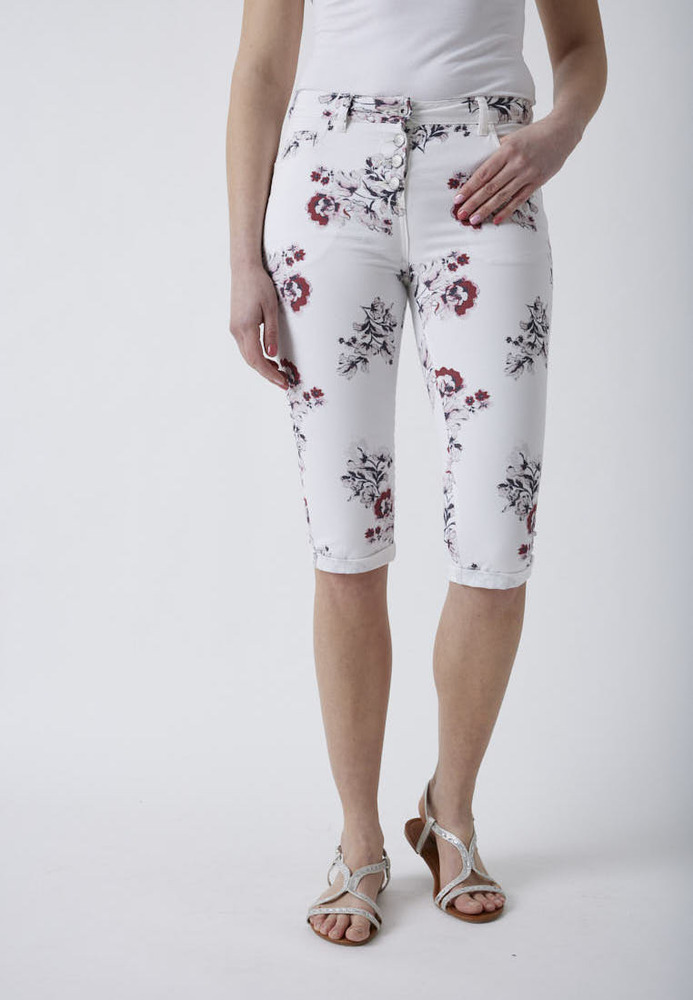 Caprihose mit All-Over-Muster