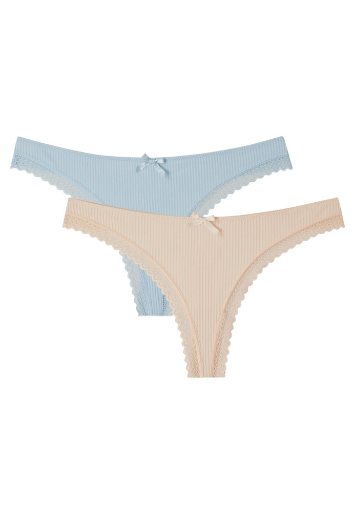 String mit Ripp-Struktur, 2er-Pack