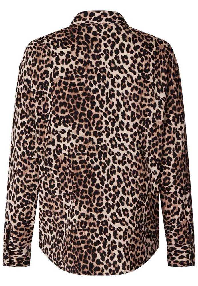Bluse im Leo-Look