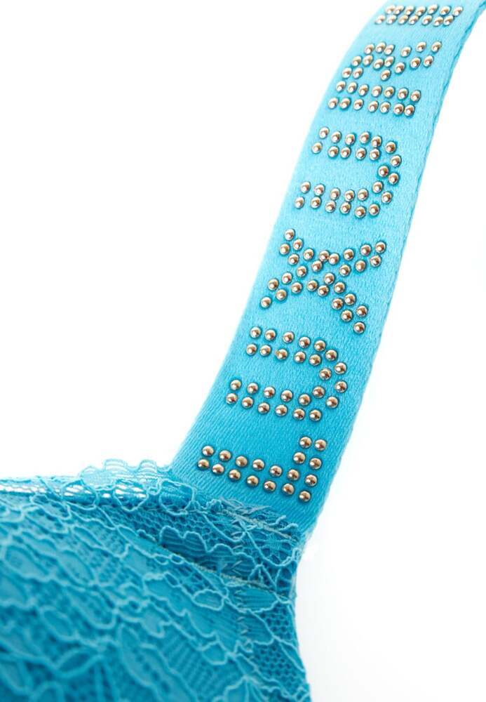 Push-up-BH mit Strass-Schriftzug Push-up-BH mit Strass-Schriftzug