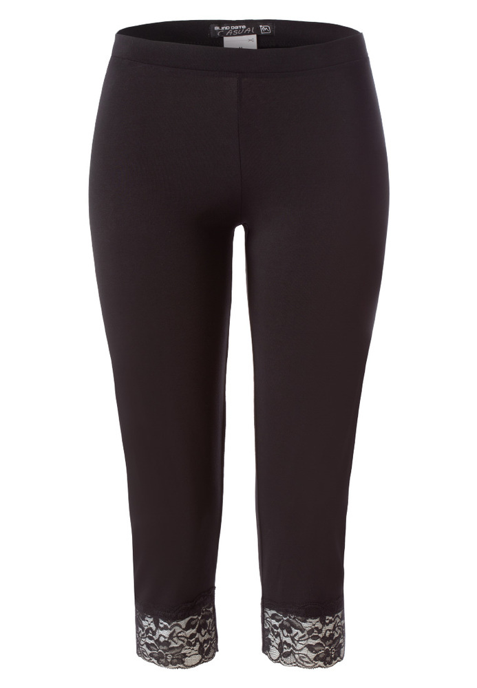 Capri-Leggings mit Spitze