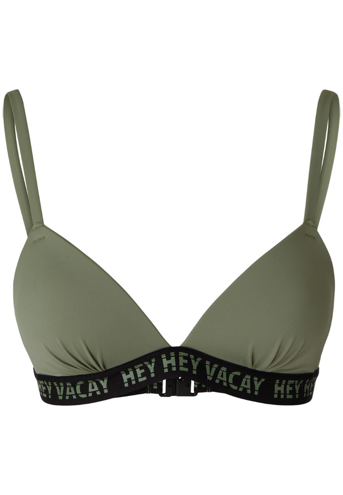 Bikini-Top mit Schriftzug