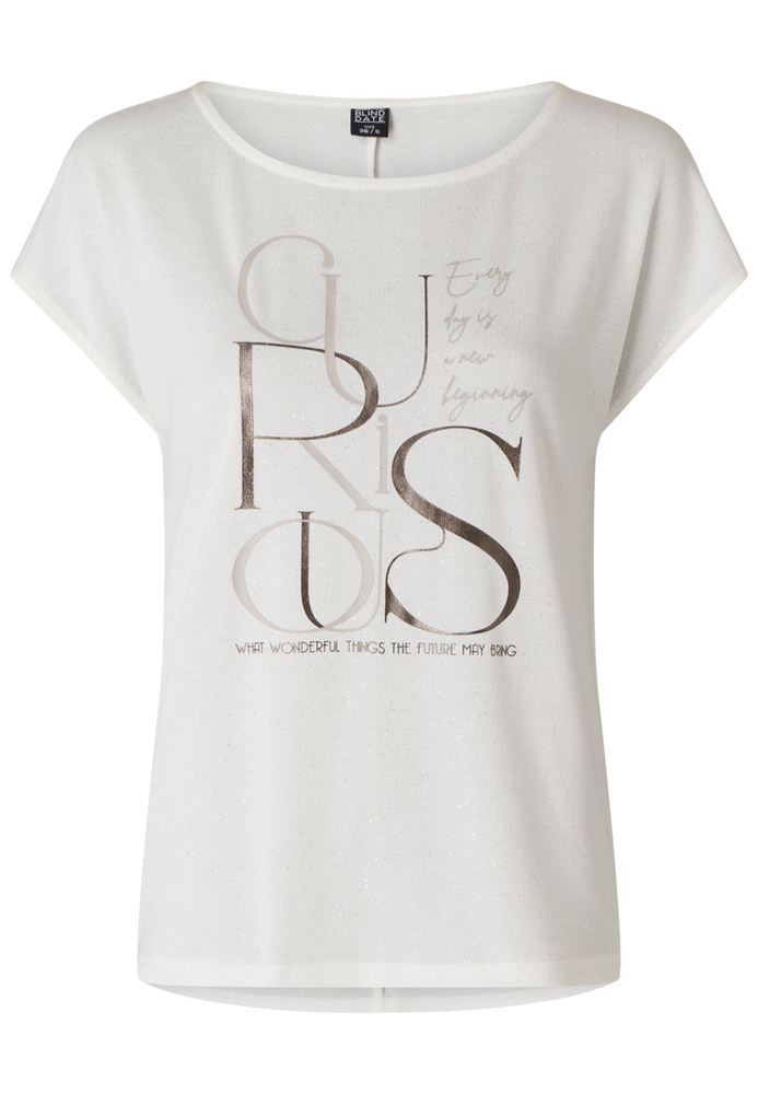 Shirt mit Folien-Schriftzug