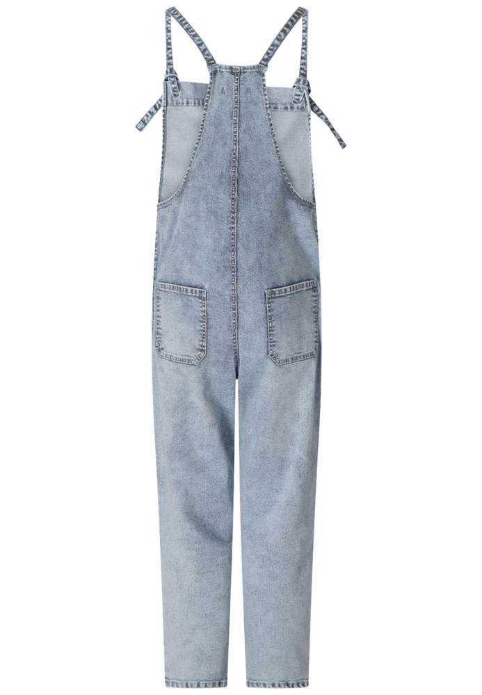 Latzhose mit All-Over-Muster