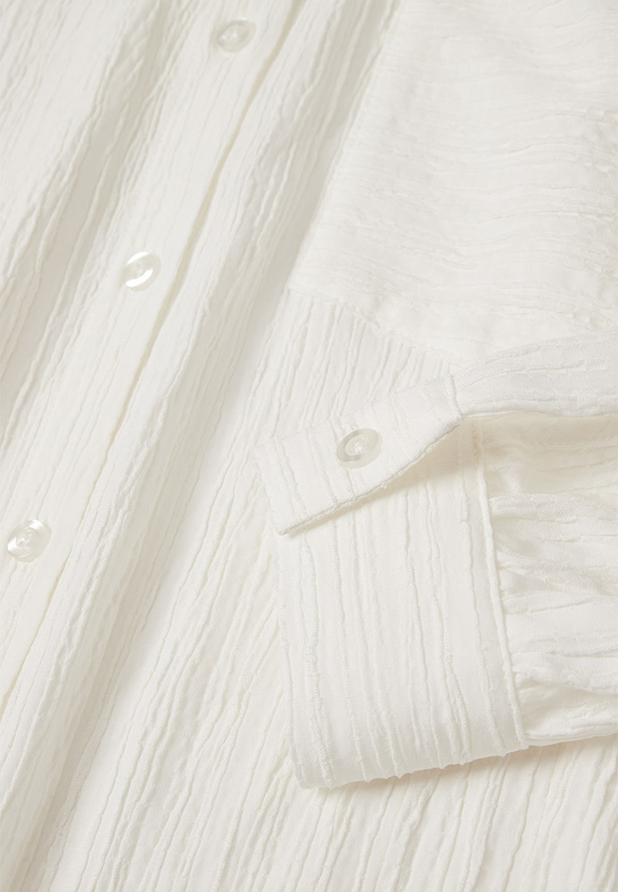Bluse im Crinkle-Design