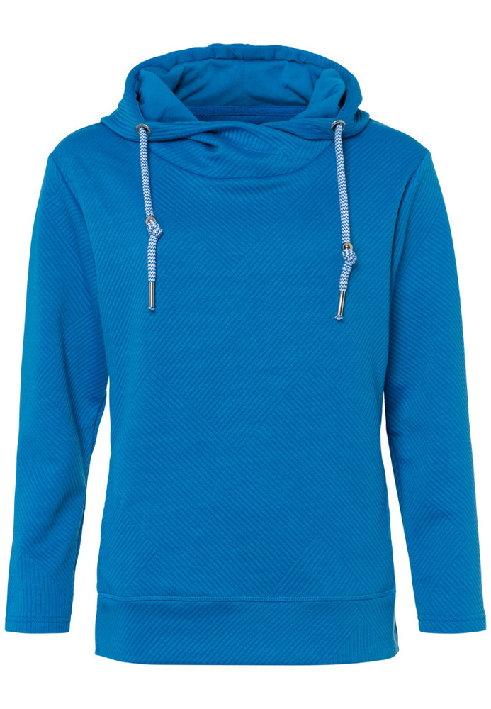 Hoodie mit Linienstruktur