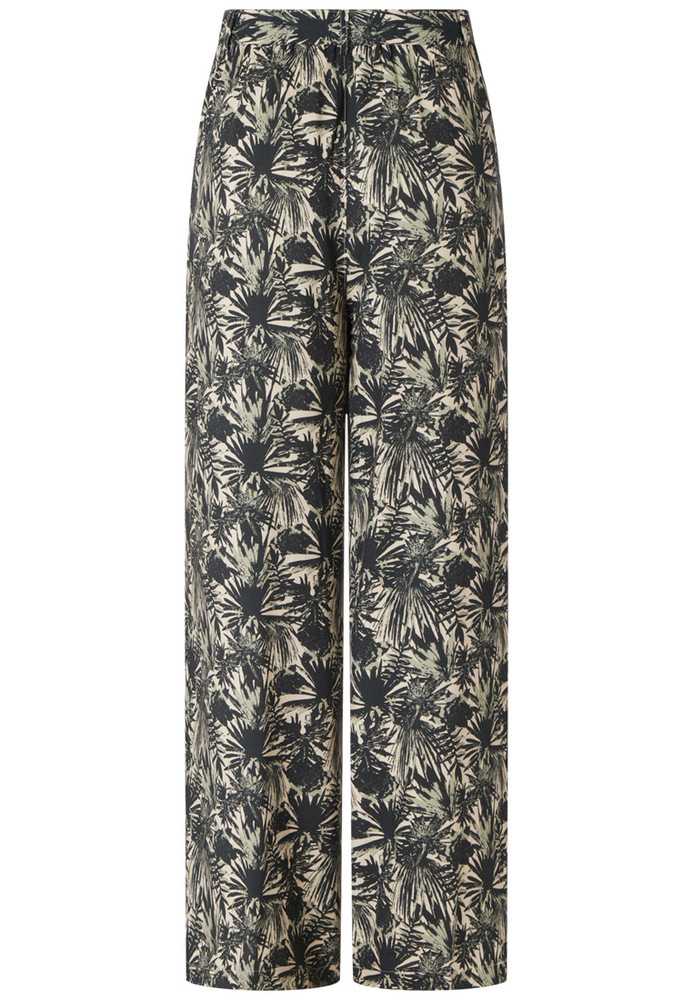 Stoffhose mit Palmenmuster