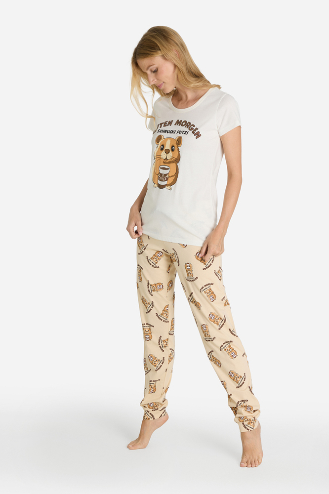 Pyjama-Hose mit Hamster-Motiv