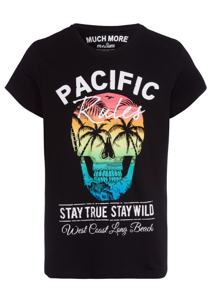 T-Shirt mit Totenkopf-Print