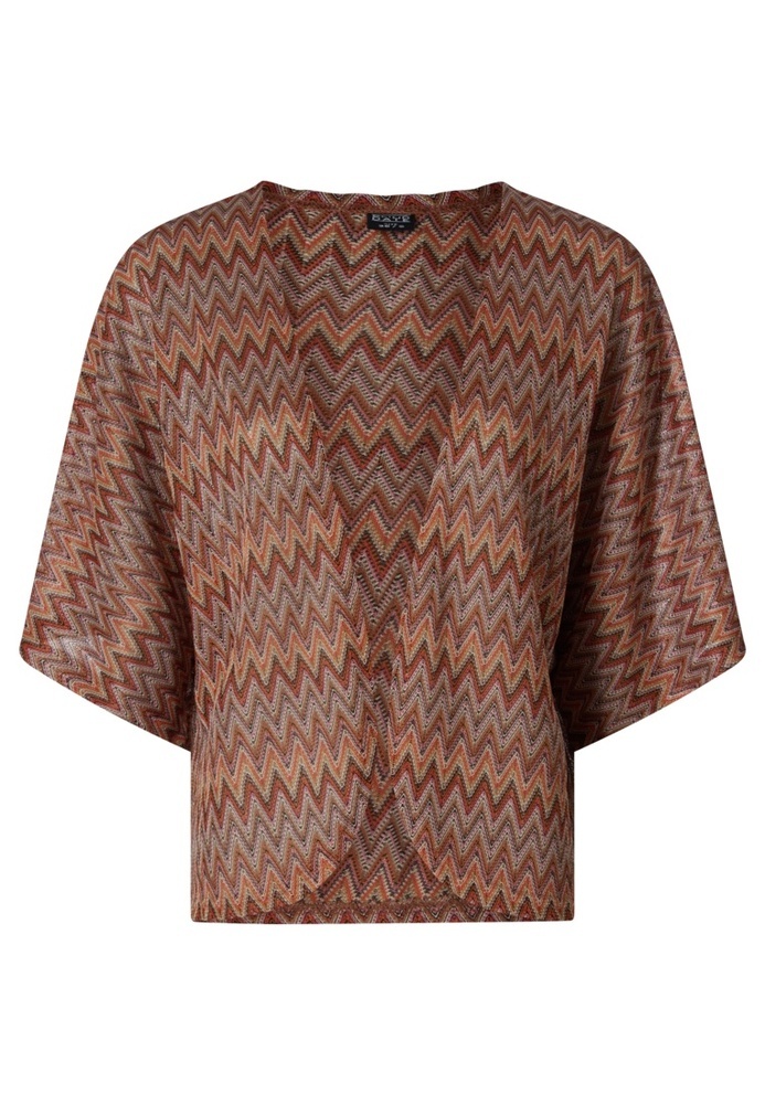 Shirtjacke mit Zickzack-Muster