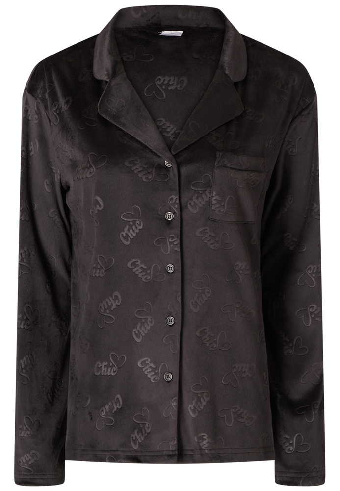 Pyjama-Shirt mit All-Over-Muster