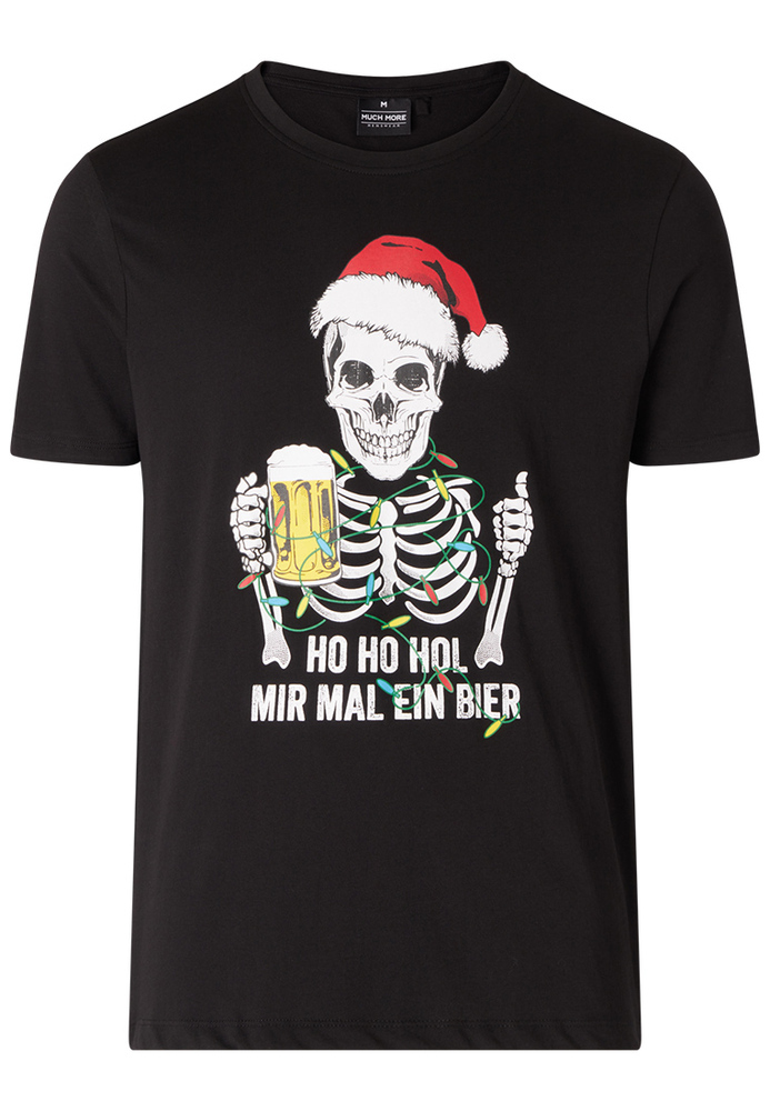 T-Shirt mit XMAS-Skelett